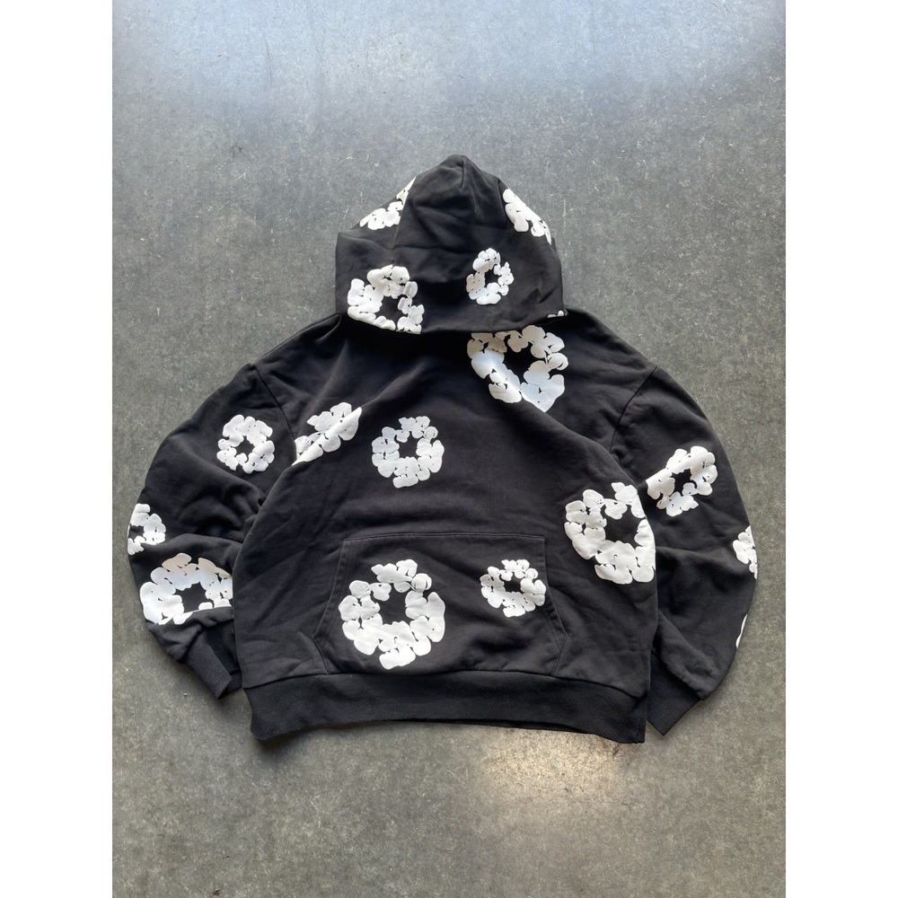 Denim Tears Cotton Wreath RARE Early Batch Made In USA Hoodie Size Medium